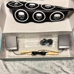 Carina 電子ドラム ポータブルドラム 充電式 スピーカー内蔵 フットペダル イヤホン 日本語説明書の画像