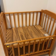 KATOJI 木製ベビーベッドの画像