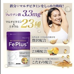 Fe Plus フェリチン鉄 3.3mg × 鉄分 × マルチビタミン 美容成分の画像