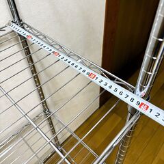 【美品】5段 メタルラック/スチールラック 高さ175cm 奥行41cmの画像