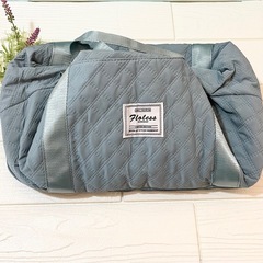 新品未使用　旅行バック　ボストンバック キャリーオン マザーズバック ブルー 2way 斜めがけ　旅行の画像