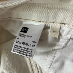 GU ホワイトデニム　160の画像