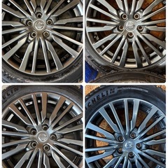 ⭐️225/55R18🌈日産純正ENKEIアーバンクロムアルミ🌈ミシュランスタッドレス🌈エルグランド、その他🌈の画像