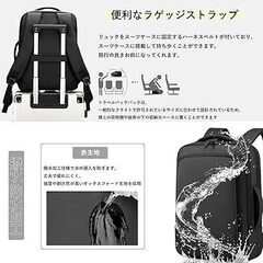 1j750b【新品未使用】ビジネスリュック リュック メンズ 最新 多機能 防水 バックパック 大容量 15.6インチ PC リュックサック USB充電ポート 耐衝撃 ラップトップバック 通勤・通学・旅行・出張用の画像