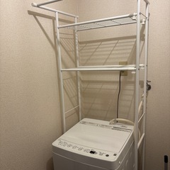 洗濯機　ランドリーラック　セットの画像