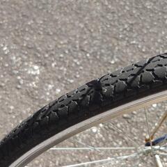 青色26インチシティサイクルの画像