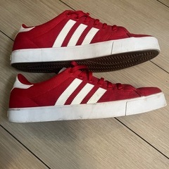 アディダス］adidas ADICOURT レッド/ホワイト アディダスジャパン正規品　美品Ｂクラス　26.5センチの画像