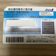 ANAグループ 株主優待券の画像