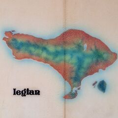 オーダーサーフボード　バリ島モチーフの画像