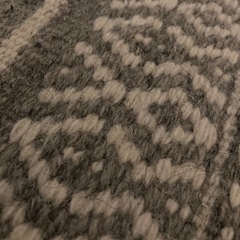 【中古】ラグ（インド製　50cm x 44cm　毛/綿/他）の画像