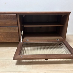 
テレビボード 120cm幅 ダークブラウンの画像