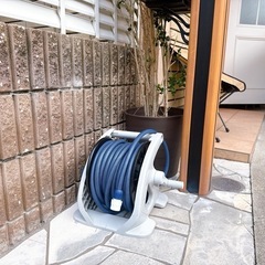 買ったばかりの散水ホースの画像
