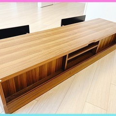 幅150cm テレビボード ローボード収納付き【美品・引き出し付き】の画像