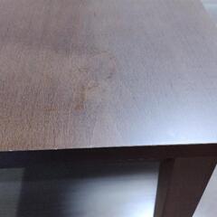 【美品】ニトリ DT BEECH SP DBR ダイニングテーブル&ダイニングチェア2個の画像