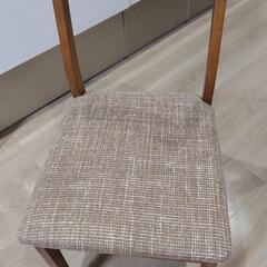 【美品】ニトリ DT BEECH SP DBR ダイニングテーブル&ダイニングチェア2個の画像