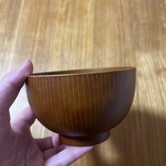 木のお椀（1つ）を差し上げますの画像