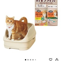 　猫　システムトイレ　にゃんとも清潔トイレの画像