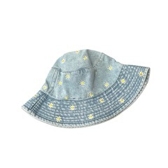 SHEIN お花刺繍デニムバケハ フリーサイズ 未使用の画像
