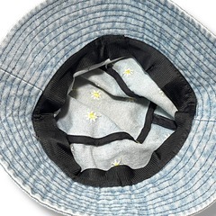 SHEIN お花刺繍デニムバケハ フリーサイズ 未使用の画像