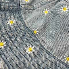 SHEIN お花刺繍デニムバケハ フリーサイズ 未使用の画像