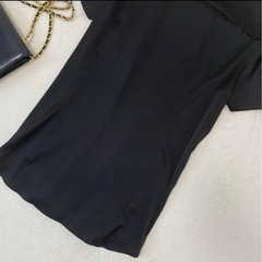 美品ARTISAN アルチザン　シルク　ブラウス　ブラック　Mの画像