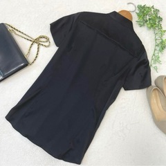 美品ARTISAN アルチザン　シルク　ブラウス　ブラック　Mの画像