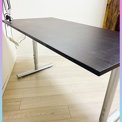 幅120cm デスク＋デスクライトセット【中古・動作確認済み】の画像