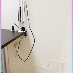 幅120cm デスク＋デスクライトセット【中古・動作確認済み】の画像