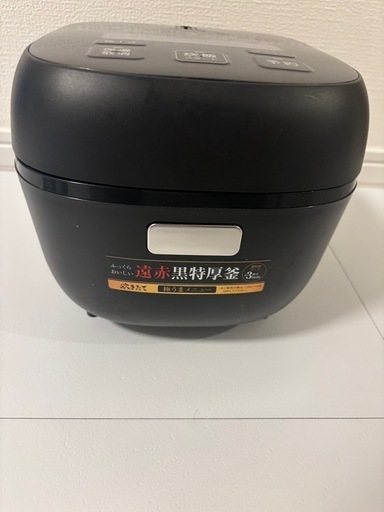 TIGER製　炊飯器　JBS-A055 黒 3合炊き