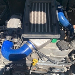 ジムニーJB23・1型 インテーク用シリコンホース色 ブルーの画像