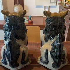 シーサー（青）ペアの画像