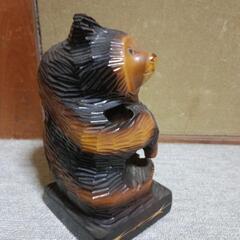 木彫りのくまちゃんの画像