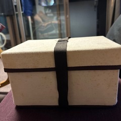 布製収納ボックスベージュの画像
