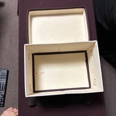 布製収納ボックスベージュの画像