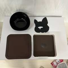 フレンチブルドッグ専用フードボウル 犬 食器 陶器 犬用 食事 皿 いぬ  ペット 餌入れ ペット用 水入れ エサ皿 フードボウル 犬の画像