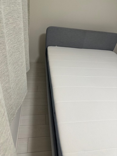ベッドフレーム マットレス付き IKEA ダブル