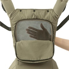 【美品】napnap ナップナップ 抱っこひも グレー メッシュの画像
