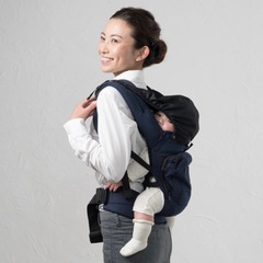 【美品】napnap ナップナップ 抱っこひも グレー メッシュの画像