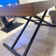 ニトリ 昇降式ダイニングテーブル 幅120cm（引き取り限定）の画像