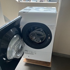 美品　左開き　シャープ　ドラム式洗濯乾燥機　ES-W114-SL 2023年購入の画像