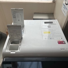 美品　左開き　シャープ　ドラム式洗濯乾燥機　ES-W114-SL 2023年購入の画像