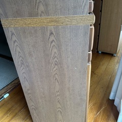 レンジ台木製キャビネットの画像