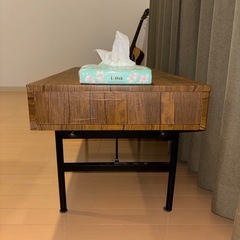 引き出し付きローテーブルの画像
