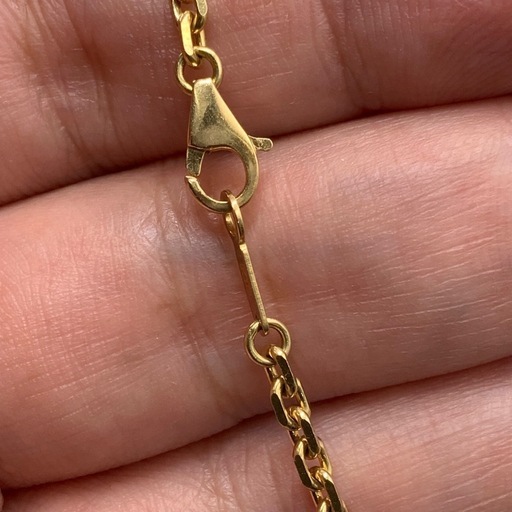 K18 小豆チェーン　ネックレス　20.1g 約69.5cm 幅2.7mm