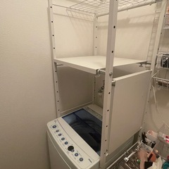 洗濯機＋ランドリーラックの画像