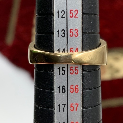 K18 ダイヤ　クロスリング　7.2g 0.3ct 約14号