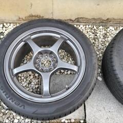 A-TECH シュナイダー 17インチ　8J+46 100/114.3 5穴マルチピッチ ４本 の画像
