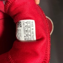 adidas スニーカー24cm 赤コートバンテージヒールの画像