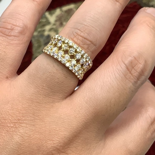 K18 ダイヤモンドリング　7.5g 1.71ct 約14.5号