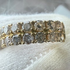 K18 ハーフエタニティリング　D1.75ct 2.0g 12号の画像